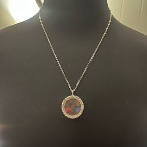 Minimalist Silver Geometric Pendant Necklace